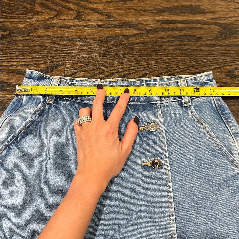 Zara Light Blue Denim Skorts xs - Picture 5 of 5